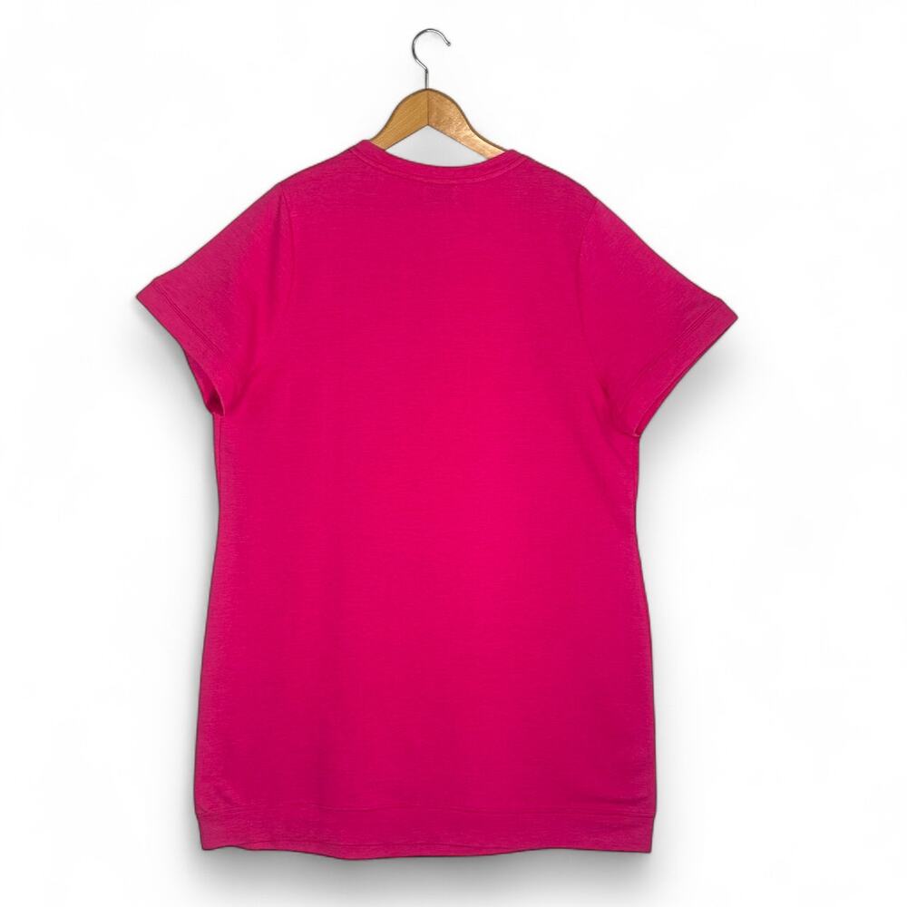 Juicy Couture Women's Baby French Terry Lounge T-Shirt Dress 1X Magenta Pink - Picture 5 of 11